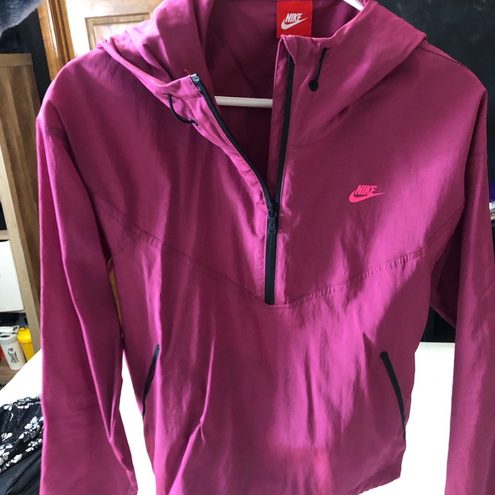 Pink Nike wind breaker